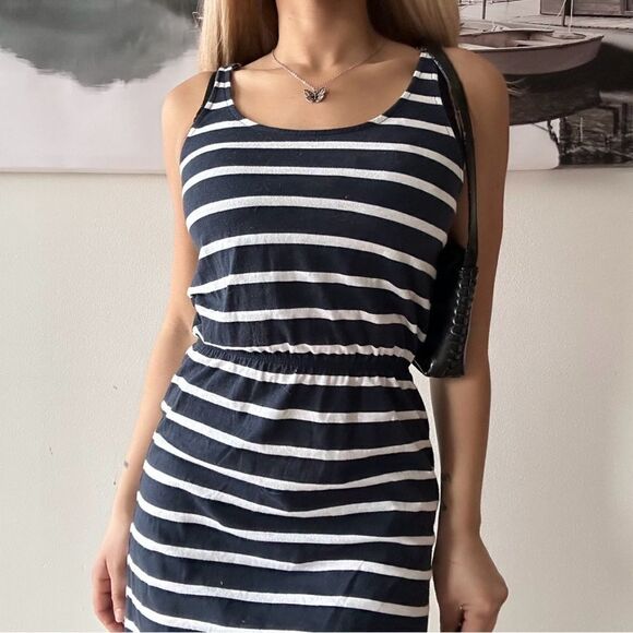 y2k style striped bodycon dress - Picture 1 of 3